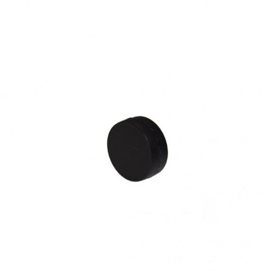 Neodym Magnet Ø 16,0 x 6,0 mm mit Kunststoffmantel - schwarz