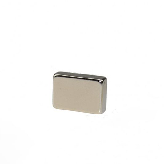 Quadermagnet 19,0 x 13,0 x 6,0 mm N42 Nickel - hält 6,7 kg