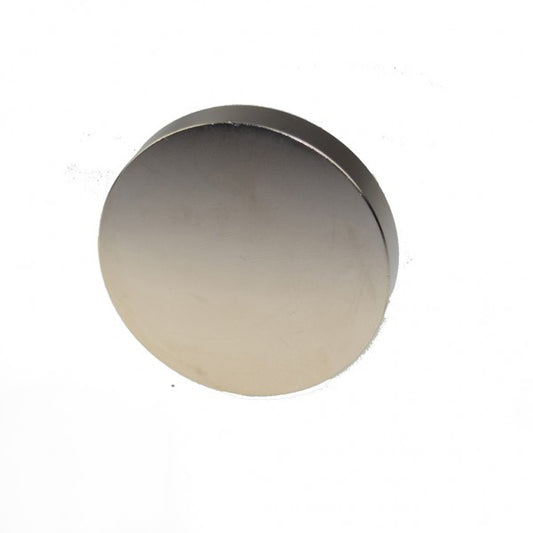 Scheibenmagnet Ø 60,0 x 10,0 mm N40 Nickel - hält 50 kg