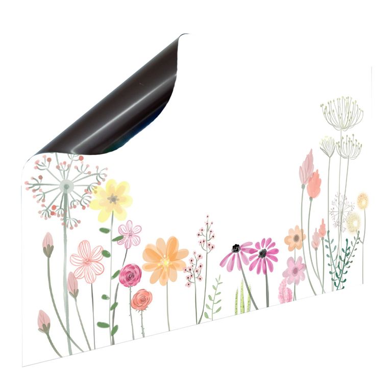 Bedruckte Magnetpinnwand Eisenfolie Whiteboard Magnetwand Motiv Blumenwiese