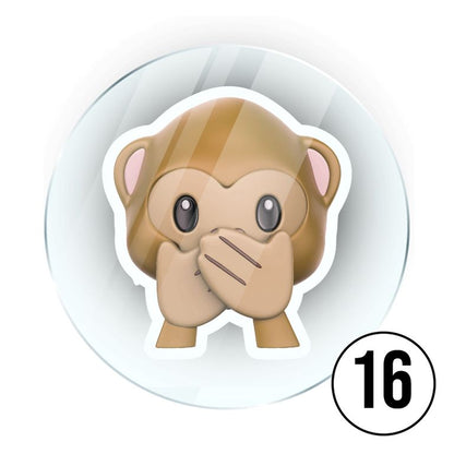 Memo Magnete aus Acryl mit aufgedruckten Emoji Smilies