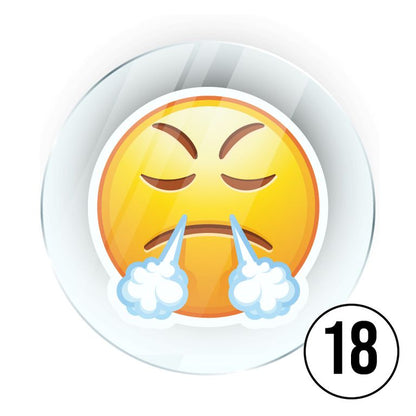 Memo Magnete aus Acryl mit aufgedruckten Emoji Smilies