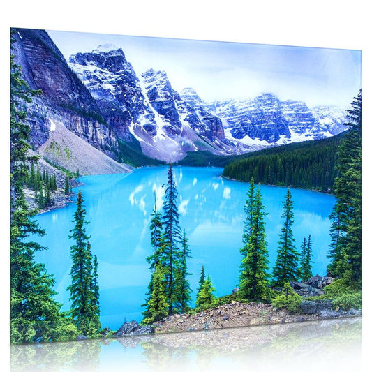 Bedrucktes Acrylglas als Magnetwand, Küchen-Hintergrund, Motiv: Gebirgs-See