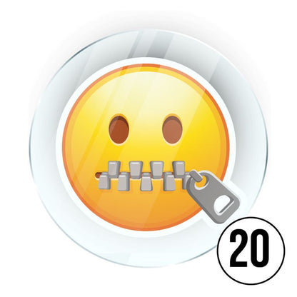 Memo Magnete aus Acryl mit aufgedruckten Emoji Smilies