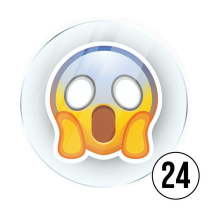 Memo Magnete aus Acryl mit aufgedruckten Emoji Smilies