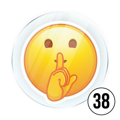 Memo Magnete aus Acryl mit aufgedruckten Emoji Smilies