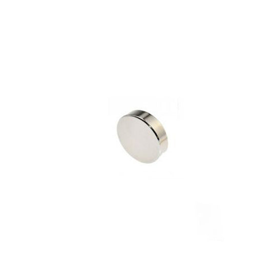 Scheibenmagnet Ø 15,0 x 2,0 mm N45 Nickel - hält 2,1 kg