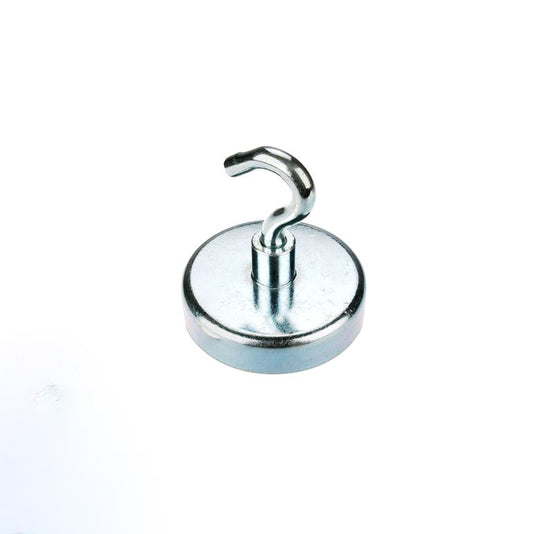 Hakenmagnet Ø 32 mm NEODYM - Zink - hält 34 kg