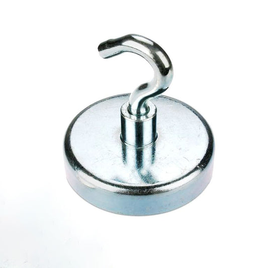 Hakenmagnet Ø 60 mm NEODYM - Zink - hält 110 kg