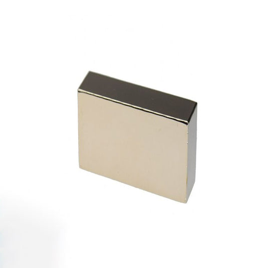 Quadermagnet 50,0 x 50,0 x 20,0 mm N40 Nickel - hält 70 kg