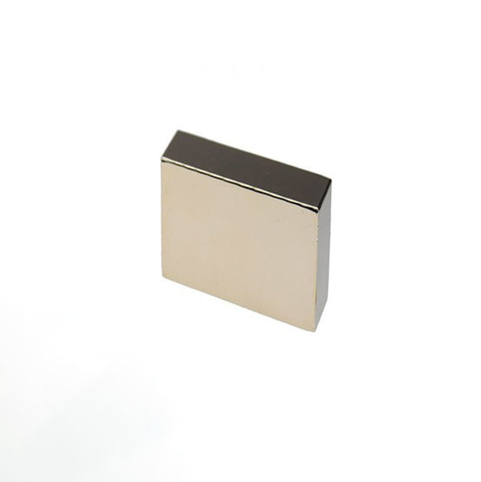Quadermagnet 30,0 x 30,0 x 15,0 mm N45 Nickel - hält 32 kg