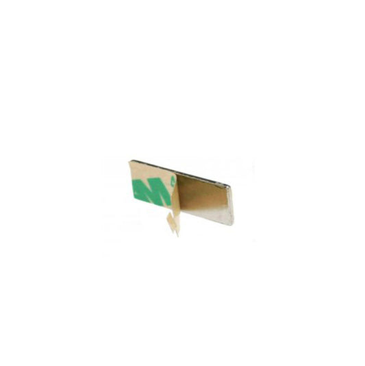 Quadermagnet 30,0 x 10,0 x 1,0 mm N35 Nickel - selbstklebend
