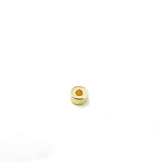 Ringmagnet Ø 10/4 mm x 5 mm Neodym N42 vergoldet