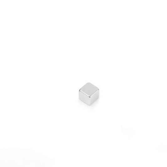 Würfelmagnet 6,0 x 6,0 x 6,0 mm N42 Nickel - hält 1,3 kg