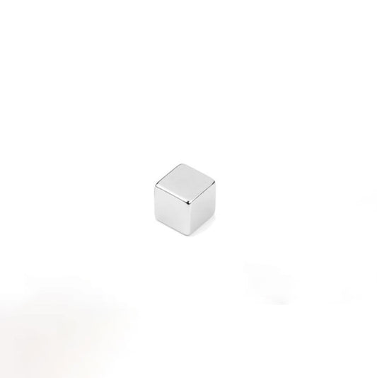 Würfelmagnet 12,0 x 12,0 x 12,0 mm N48 Nickel - hält 6,3 kg