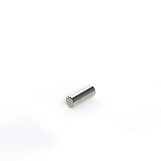 Stabmagnet Ø 5,0 x 12,5 mm N45 Nickel - hält 1 kg