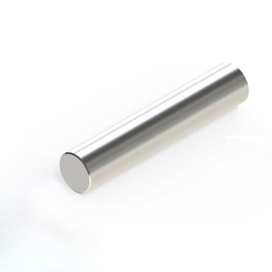 Stabmagnet Ø 12 x 60 mm N38 Nickel - hält 6,4 kg
