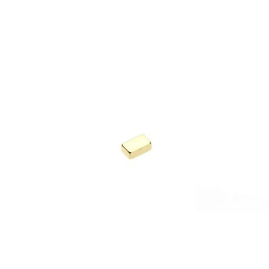 Quadermagnet 5,0 x 3,0 x 2,0 mm N52 Gold - hält 550 g
