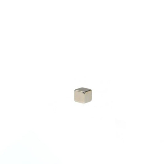 Quadermagnet 5,0 x 5,0 x 3,0 mm N52 Nickel - hält 1,5 kg