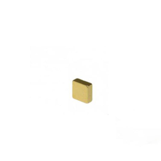 Quadermagnet 5,0 x 5,0 x 1,2 mm N50 Gold - hält 450 g