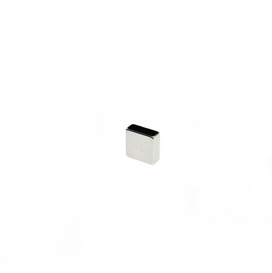 Quadermagnet 8,0 x 8,0 x 4,0 mm N45 Nickel - hält 1,8 kg