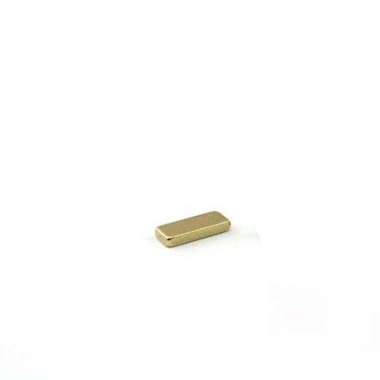 Quadermagnet 10,0 x 4,0 x 2,0 mm N50 Gold - hält 1 kg