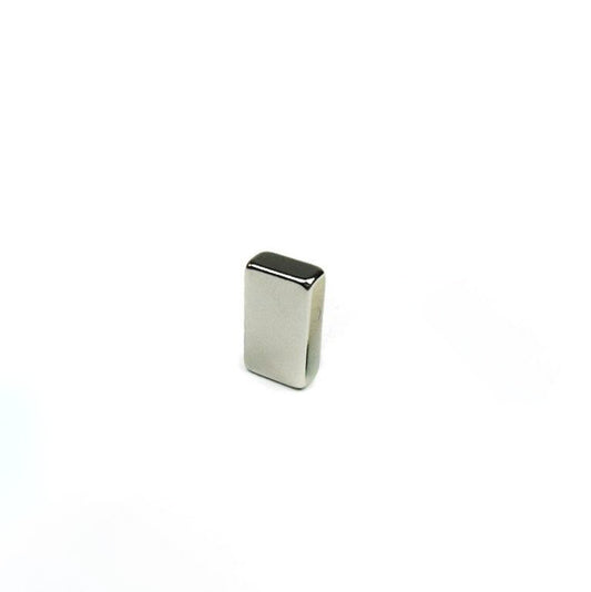 Quadermagnet 10,0 x 5,0 x 18,0 mm N45H Nickel - hält 3,1 kg