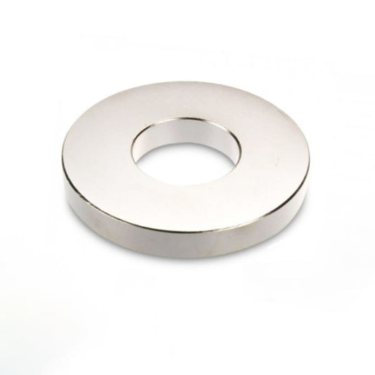 Ringmagnet Ø 70,0 x 30,0 x 10,0 mm N42 Nickel - hält 45 kg