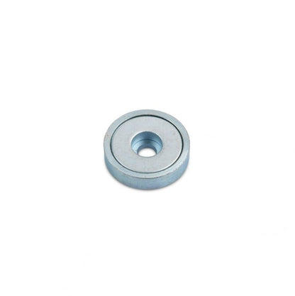 Neodym Flachgreifer Ø 25,0 x 8,0 mm mit Bohrung hält 14 kg