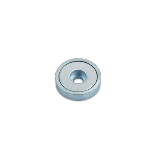 Neodym Flachgreifer Ø 25,0 x 8,0 mm mit Bohrung hält 14 kg