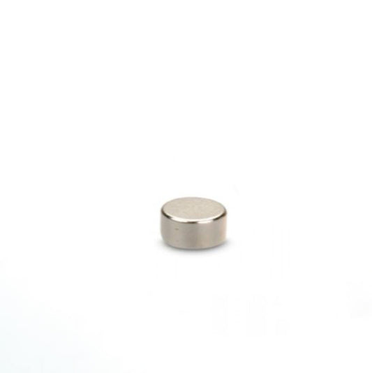 Scheibenmagnet Ø 6,5 x 3,0 mm N45 Nickel - hält 1,2 kg
