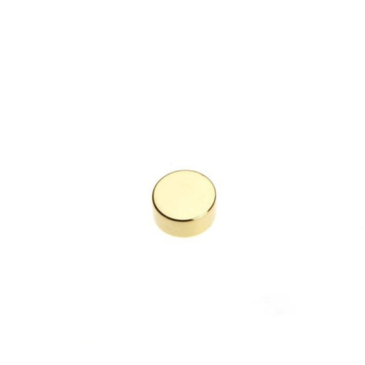 Scheibenmagnet Ø 6,5 x 3,0 mm N45 Gold - hält 1,2 kg