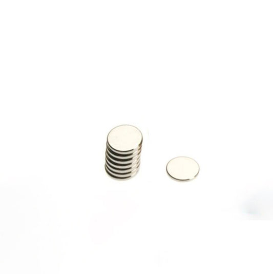 Scheibenmagnet Ø 8,0 x 1,0 mm N45 Nickel - hält 600 g