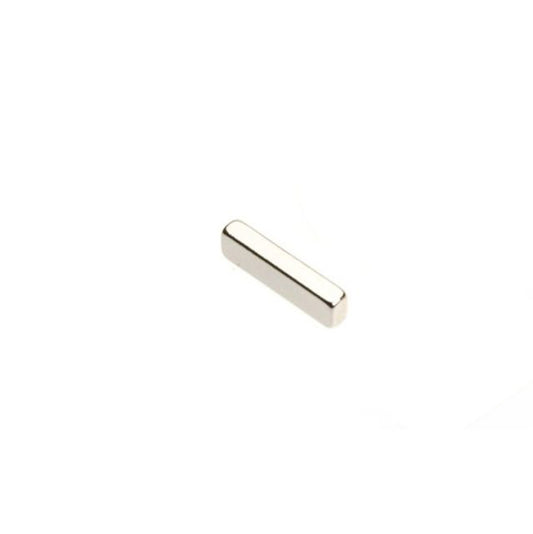 Quadermagnet 18,0 x 3,0 x 4,0 mm N48H Nickel - hält 2 kg