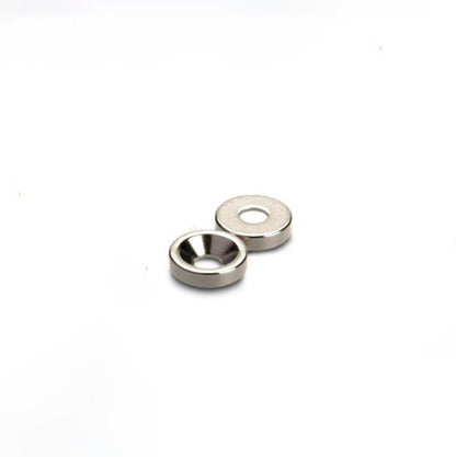 Ringmagnet Ø 10,0 x 3,4 x 3,0 mm N42 Nickel mit Senkung Süd