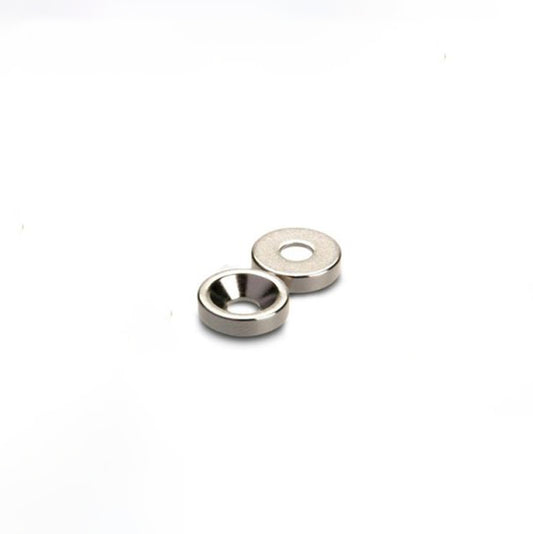 Ringmagnet Ø 10,0 x 3,4 x 3,0 mm N42 Nickel mit Senkung Süd