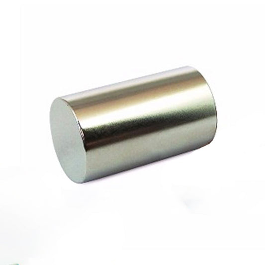 Stabmagnet Ø 20,0 x 34,0 mm N45 Nickel - hält 19 kg