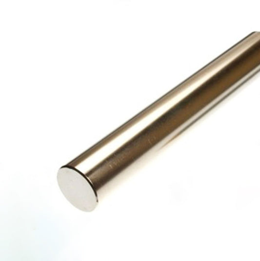 Stabmagnet Ø 25,0 x 160,0 mm N45 Nickel - diametral
