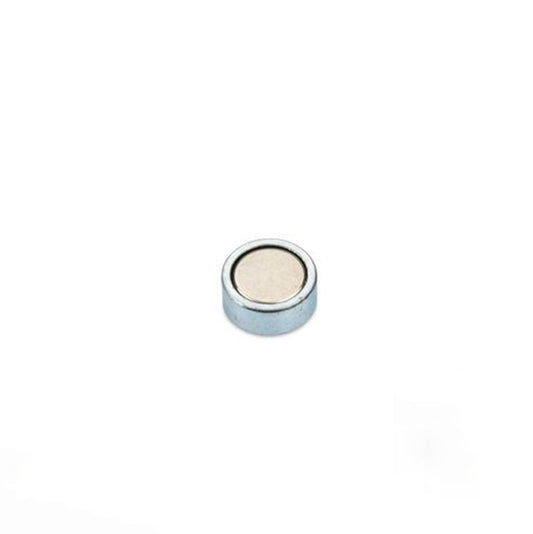 Neodym Flachgreifer Ø 10,0 x 4,5 mm, Zink - hält 2,5 kg