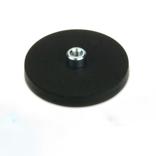Magnetsystem Ø 43 mm gummiert mit Buchse M4 - hält 10 kg