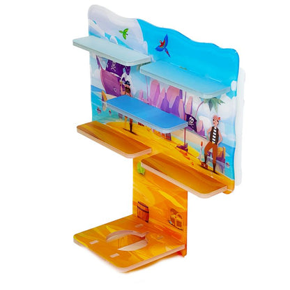 LED Regal Acryl in verschiedenen Motiven Zubehör für Tonie-Figuren und Toniebox Motiv Piraten Insel
