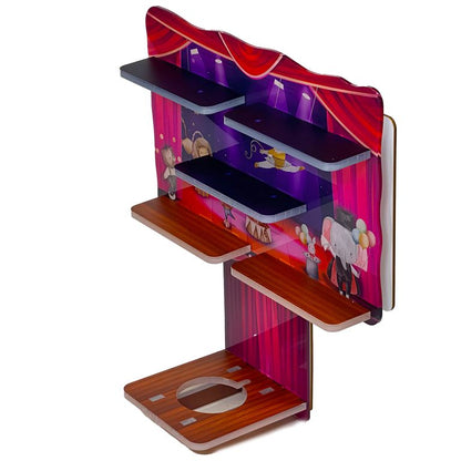 LED Regal Acryl in verschiedenen Motiven Zubehör für Tonie-Figuren und Toniebox Motiv Zirkus Zelt