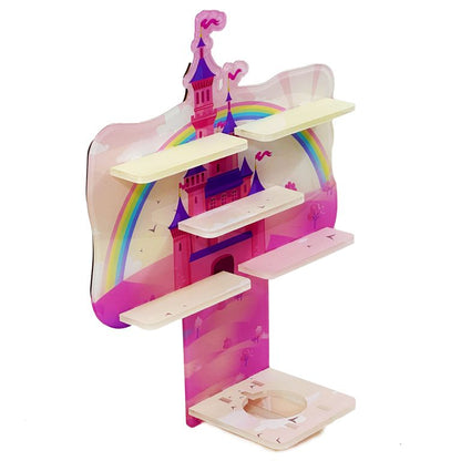 LED Regal Acryl in verschiedenen Motiven Zubehör für Tonie-Figuren und Toniebox Motiv Prinzessin Schloss
