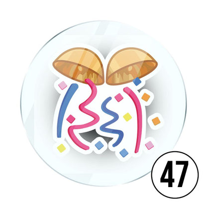 Memo Magnete aus Acryl mit aufgedruckten Emoji Smilies