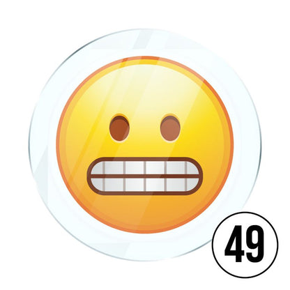 Memo Magnete aus Acryl mit aufgedruckten Emoji Smilies