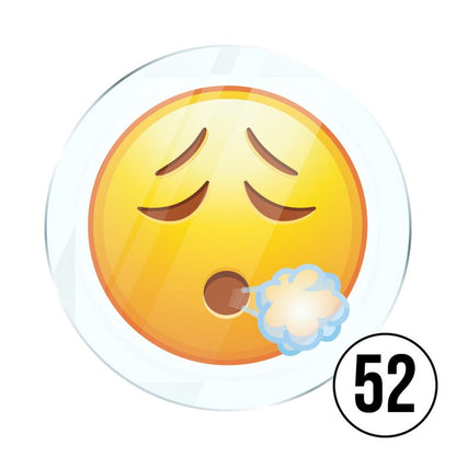 Memo Magnete aus Acryl mit aufgedruckten Emoji Smilies