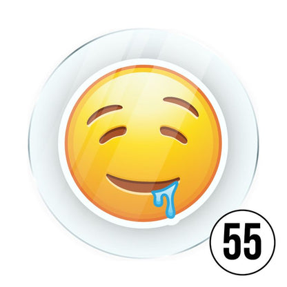 Memo Magnete aus Acryl mit aufgedruckten Emoji Smilies