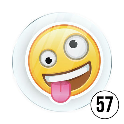 Memo Magnete aus Acryl mit aufgedruckten Emoji Smilies