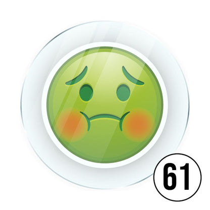 Memo Magnete aus Acryl mit aufgedruckten Emoji Smilies