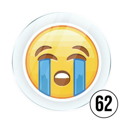 Memo Magnete aus Acryl mit aufgedruckten Emoji Smilies